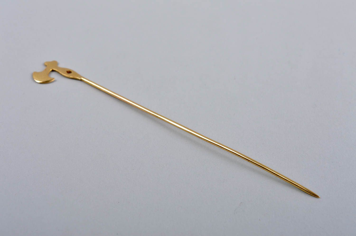 Brass unusual hair stick handmade hair accessory beautiful hair stick photo 2