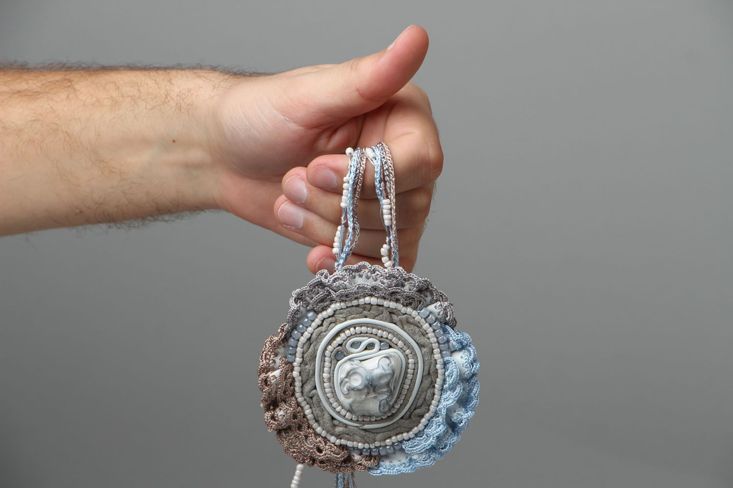 Massive pendant with agate photo 4