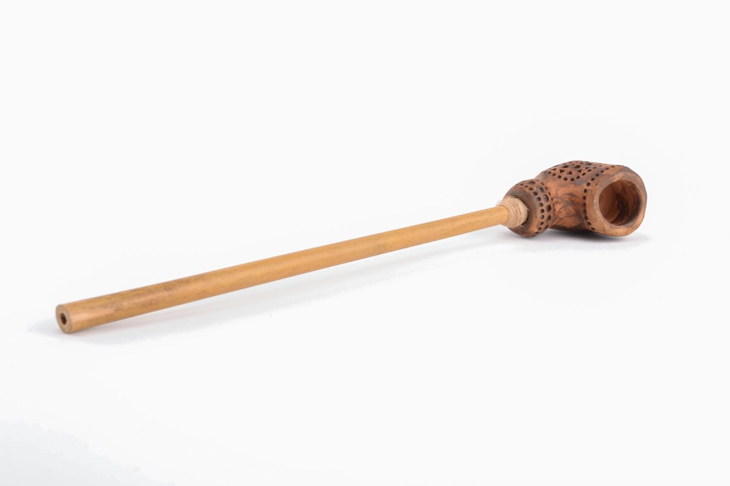 Tobacco pipe with a long cigarette holder photo 2