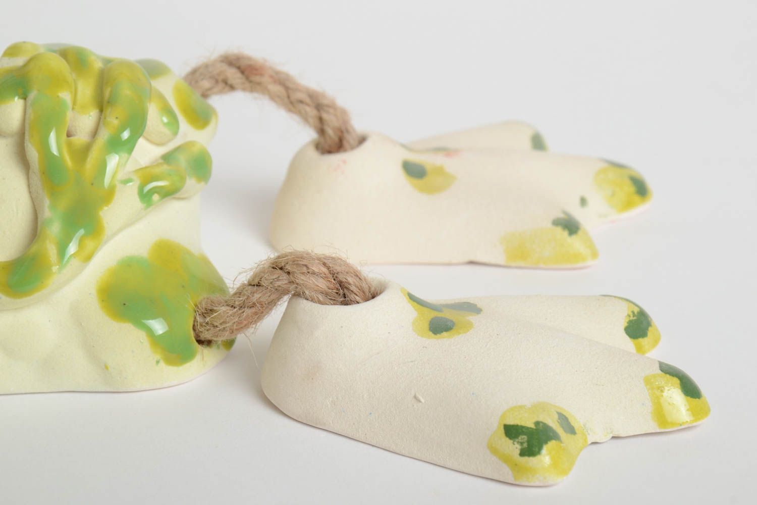 Lustige Spardose handgemachte Keramik Ton Deko Geschenk für Kinder klein Frosch  foto 4