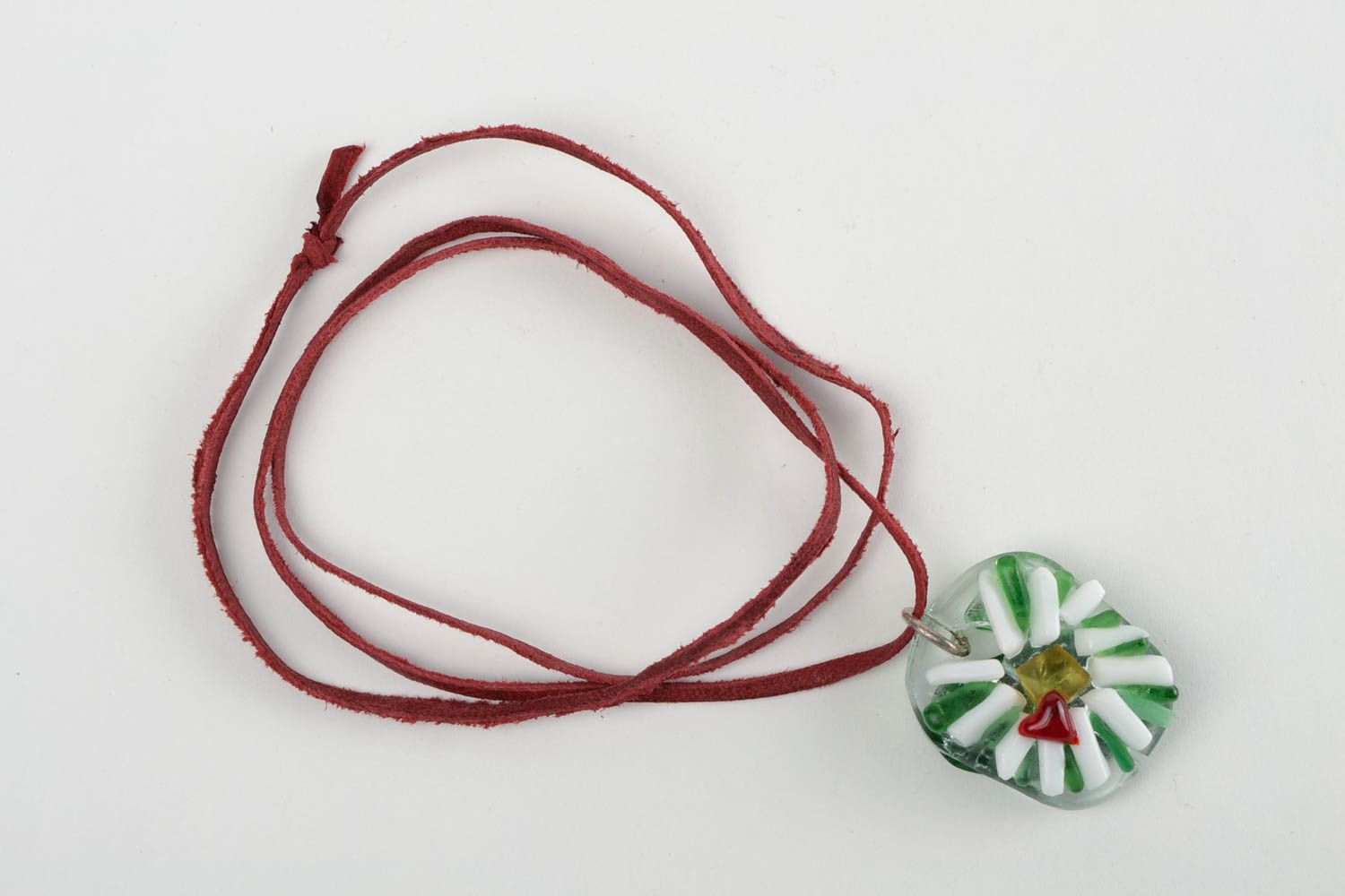 Handmade pendant designer pendant unusual accessory gift ideas glass jewelry photo 1