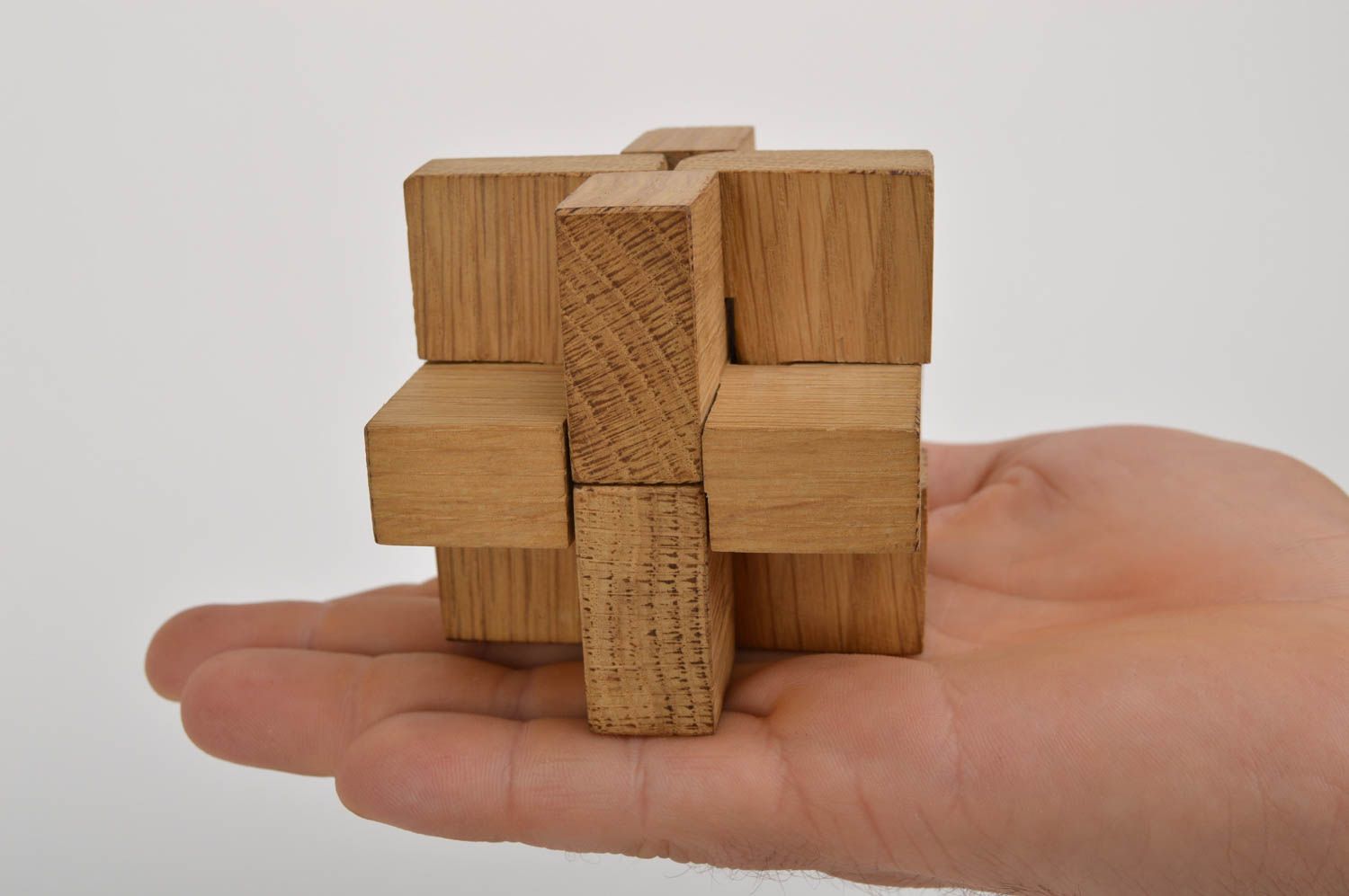 Игрушка ручной работы деревянный кубик игрушка из дерева от 3 лет из дуба фото 5