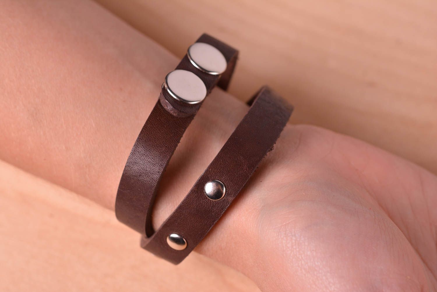 Unusual handmade leather bracelet wrist bracelet designs fashion trends photo 5