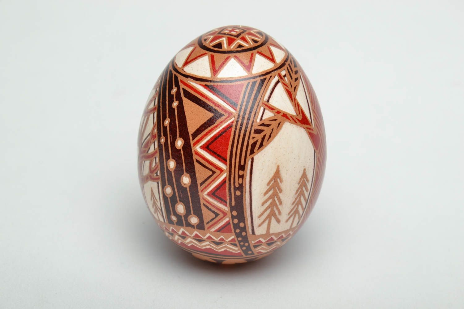 Oeuf de Pâques décoratif fait main original avec peinture traditionnelle photo 3