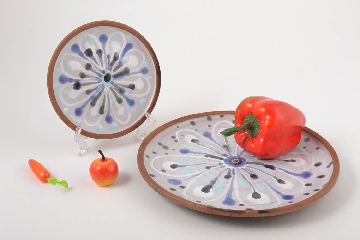 Platos de cerámica hechos a mano utensilios de cocina vajilla moderna foto 1