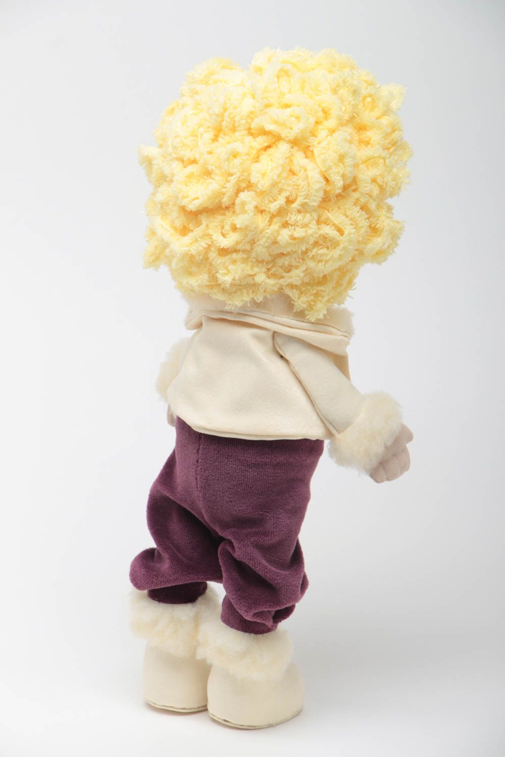 Handmade childrens rag doll textile stuffed toy interior decorating gift ideas photo 4