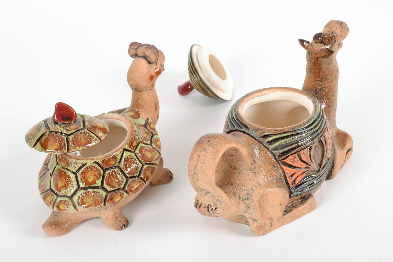 Conjunto de louça de cerâmica O camelo e uma tartaruga foto 3