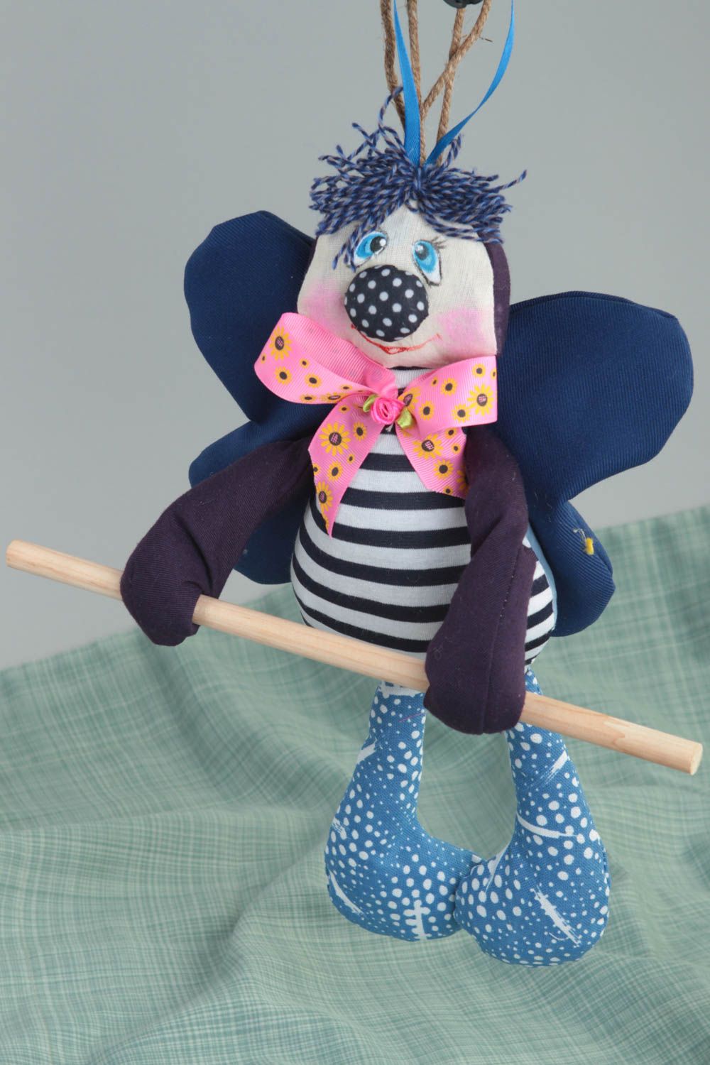 Забавная кукла держатель для полотенец из хлопка и бязи декор ручная работа фото 1