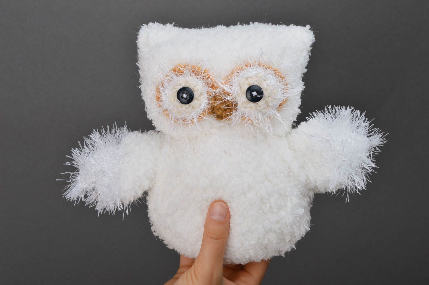 Handmade toy soft toy designer toy owl toy fabric toy gift ideas nursery decor photo 2