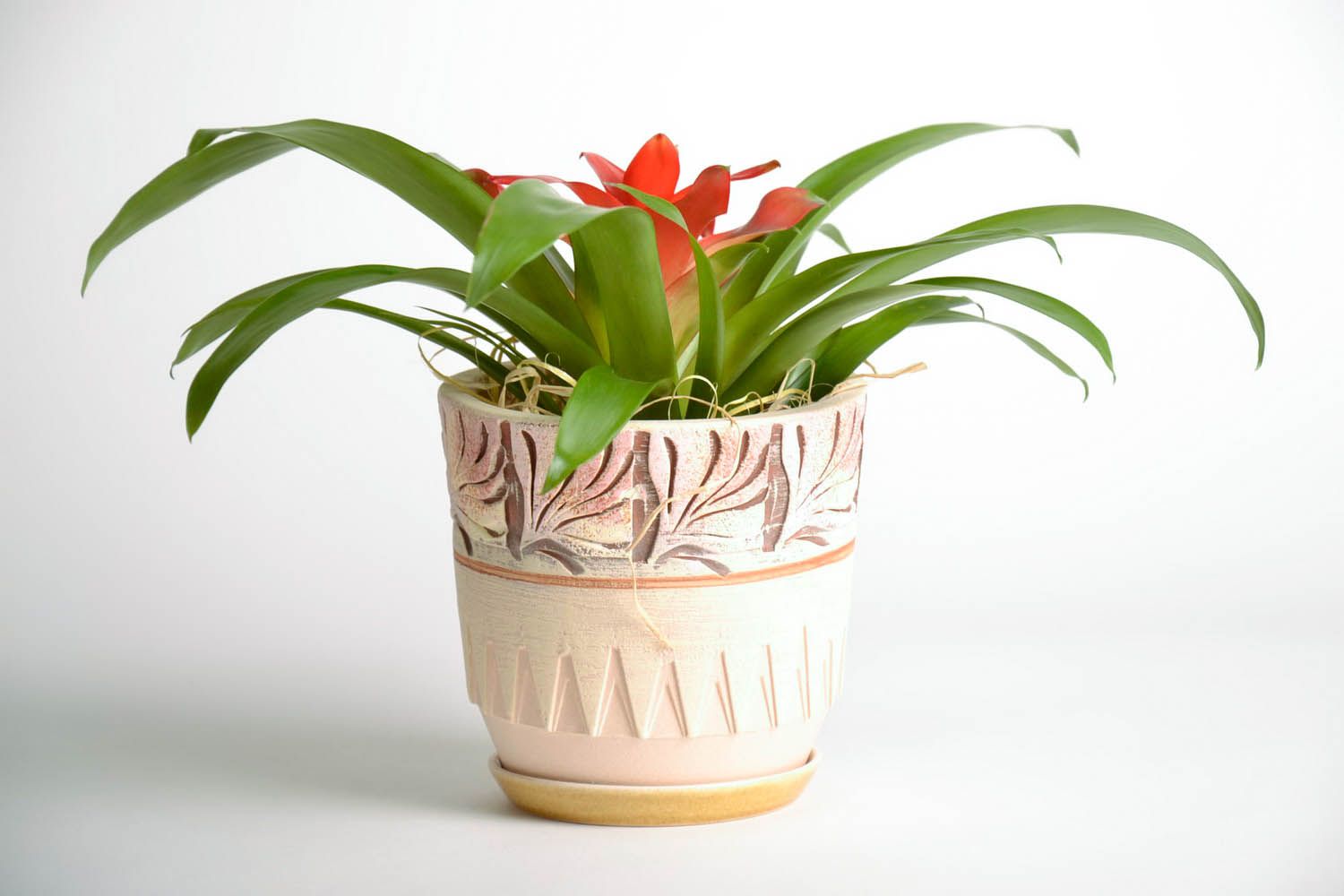5 inches handmade indoor ceramic flower pot 1 lb photo 2