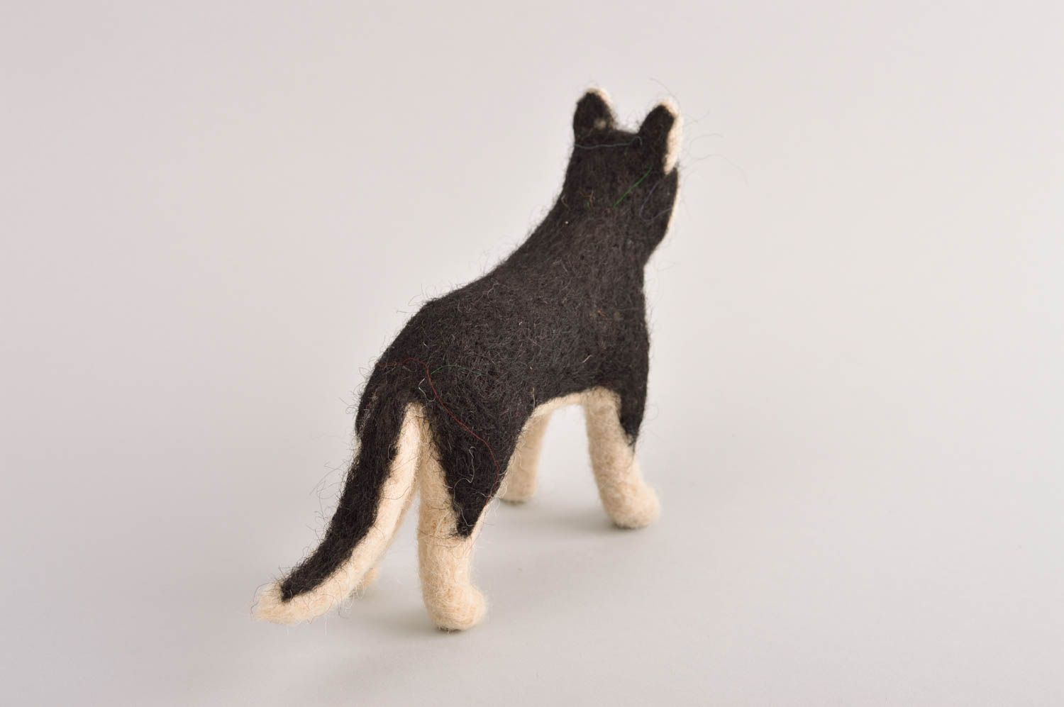 Juguete artesanal de lana muñeco de peluche para niño regalo original Husky foto 4
