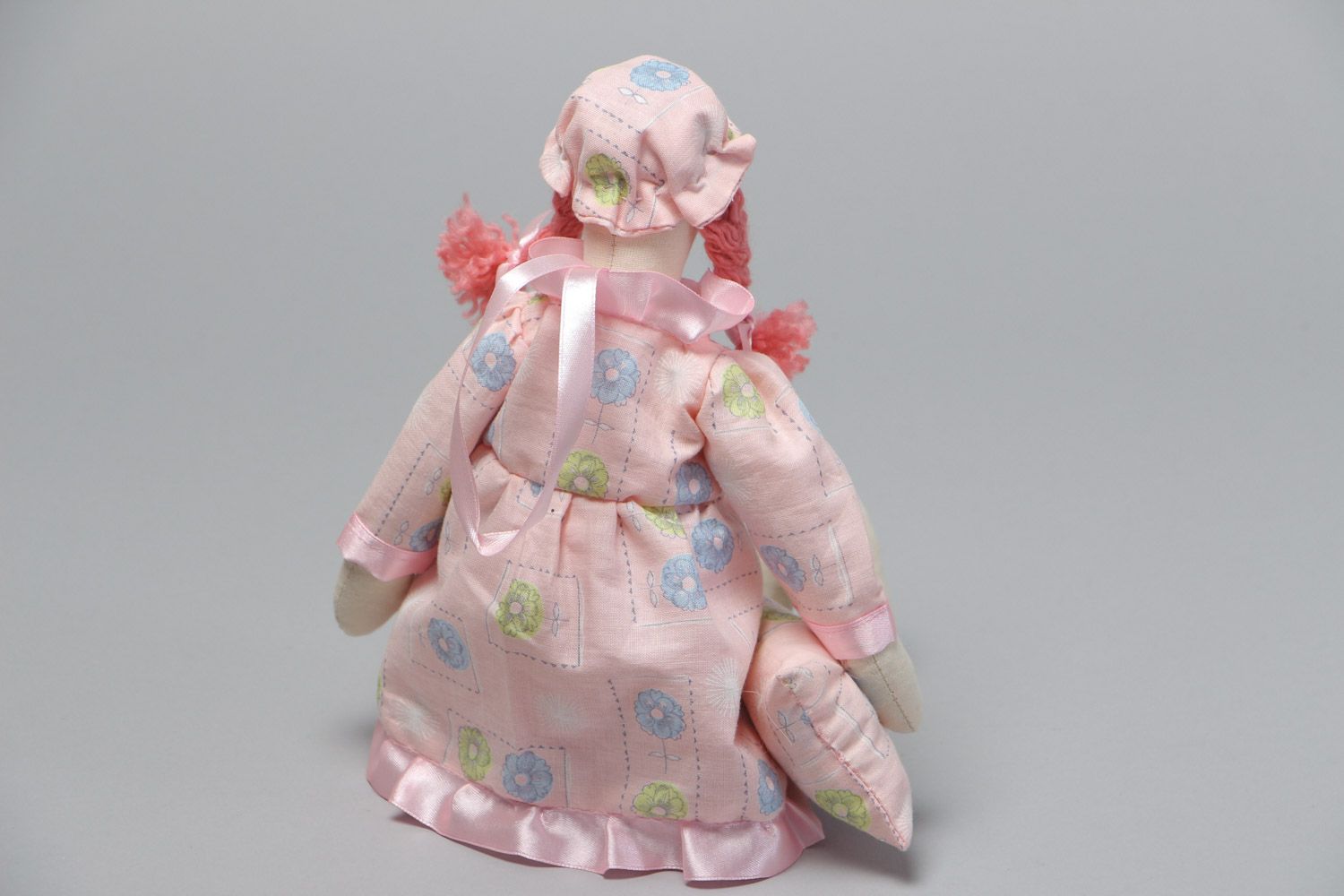 Авторская кукла сплюшка тканевая ручной работы для детей и дома симпатичная фото 4