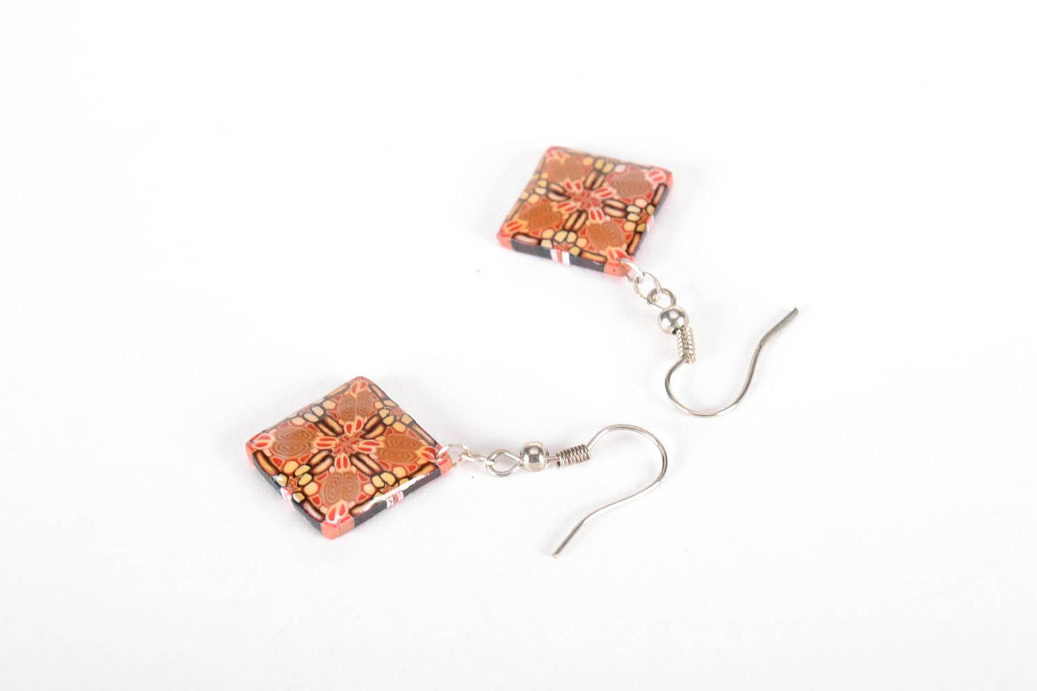Earrings made of polymer clay photo 5
