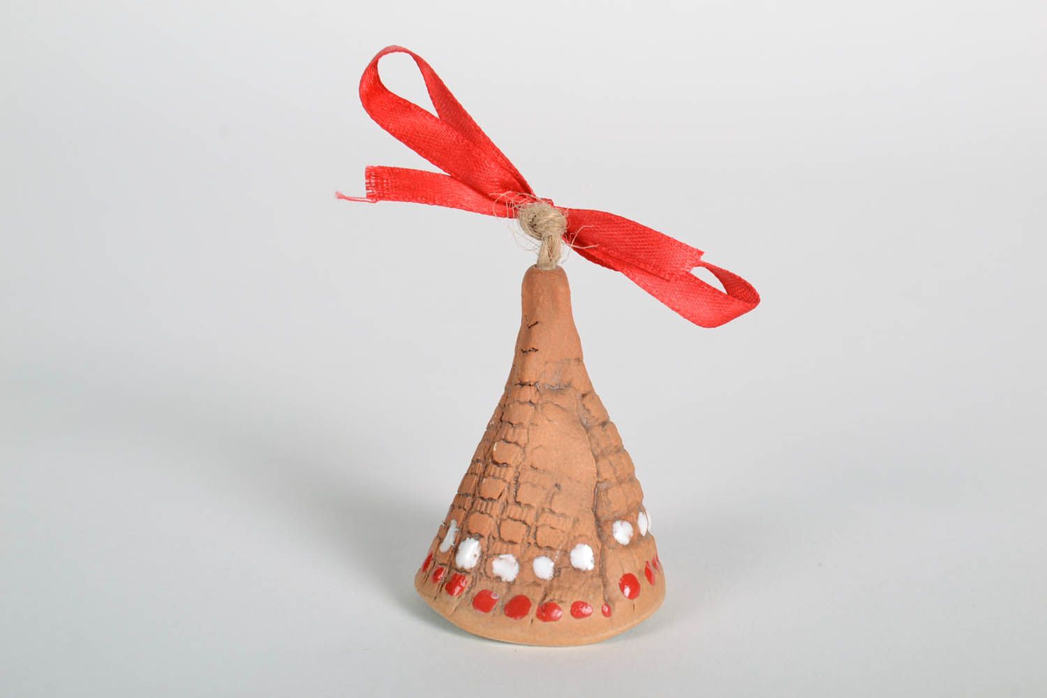 Ceramic bell with ribbon photo 4