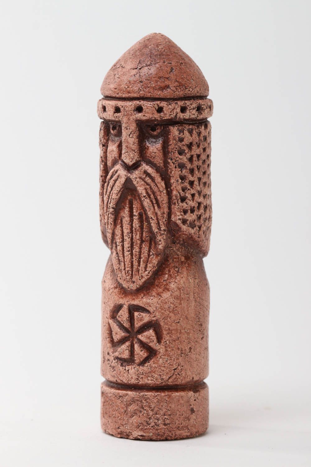 Figurine décorative fait main Statuette ethnique argile talisman Déco maison photo 2