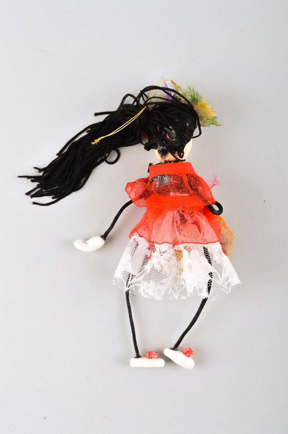 Авторская кукла ручной работы коллекционная кукла в платье кукла для интерьера фото 5