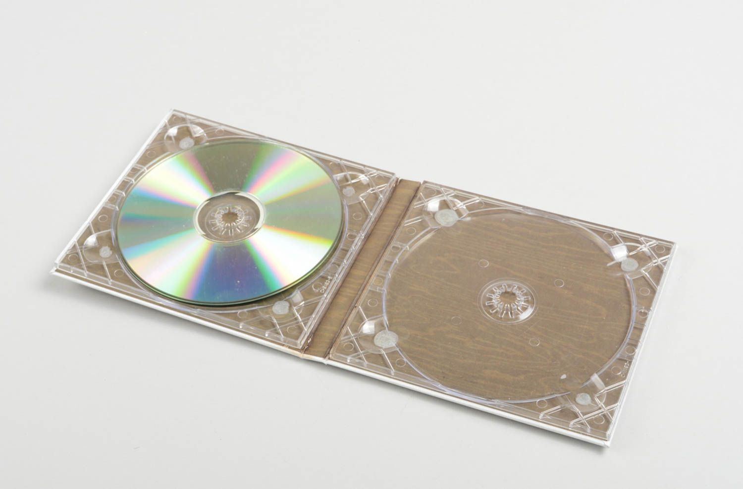 Enveloppe cd dvd faite main Etui pour cd Cadeau original ruban marron satin photo 2