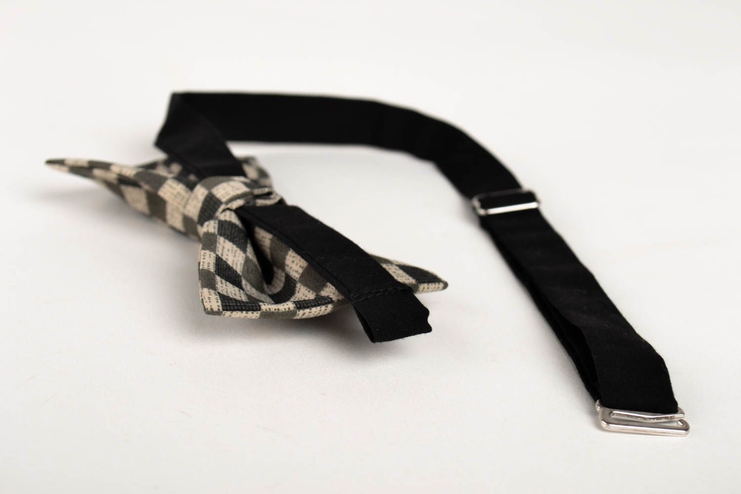 Handmade stylish cute bow tie unusual dark bow tie designer accessory for men photo 3