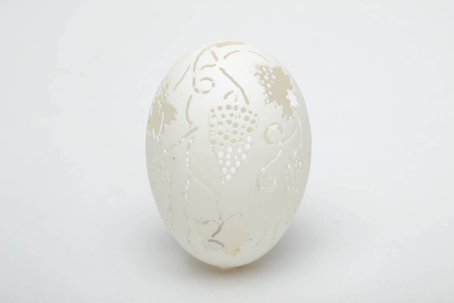 Декоративное яйцо гравированное Виноград фото 2