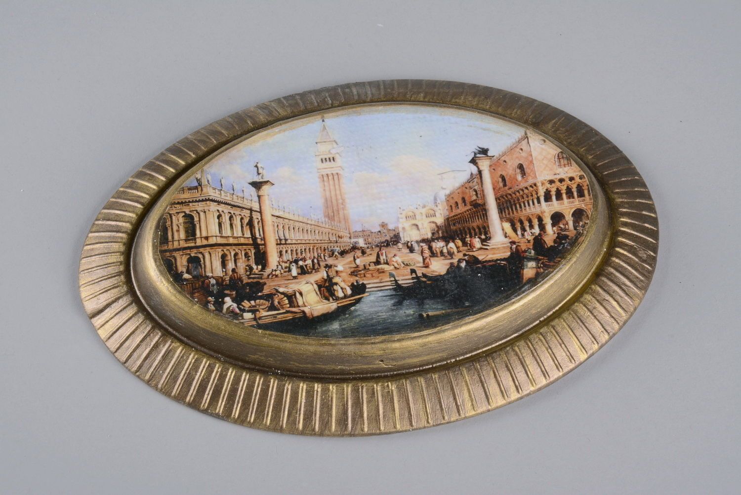 Гипсовое панно с позолотой Венеция фото 3