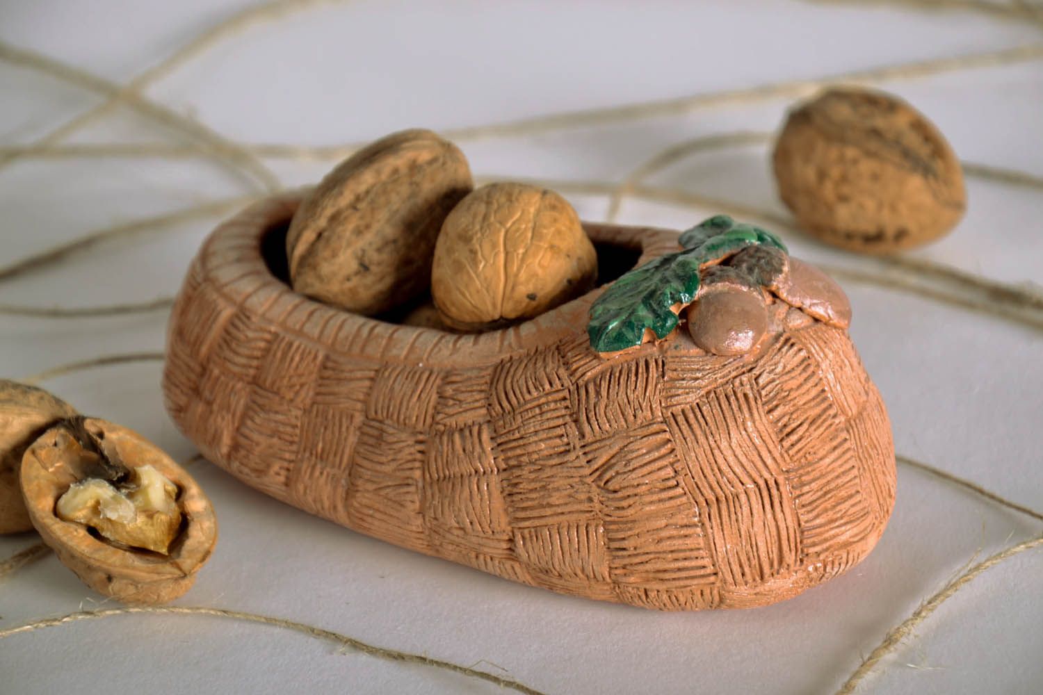Bota de cerâmica para doces vaso de argila artesanal para decoração da cozinha foto 1