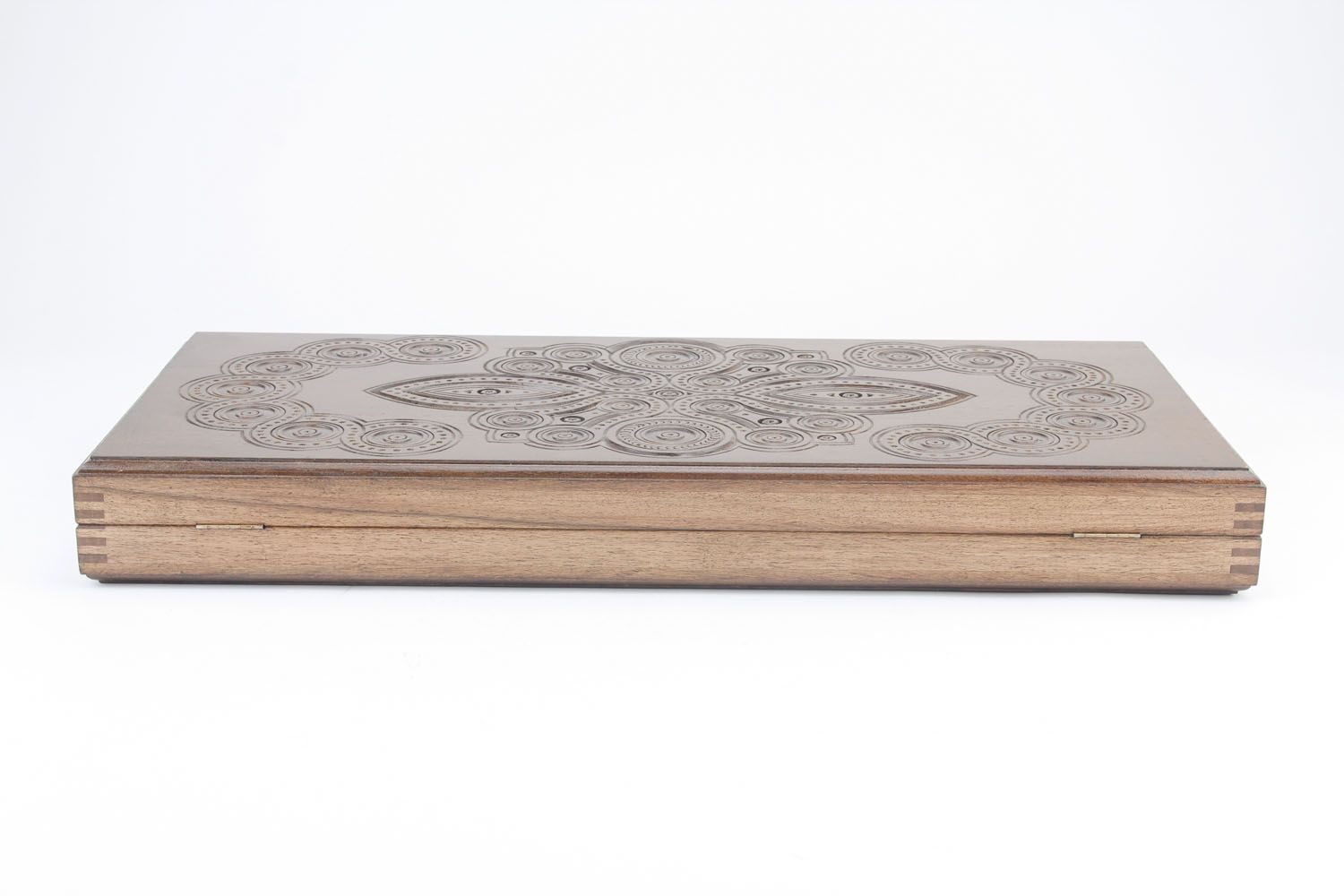 Backgammon di legno fatto a mano giochi da tavolo tavola reale intagliata
 foto 1