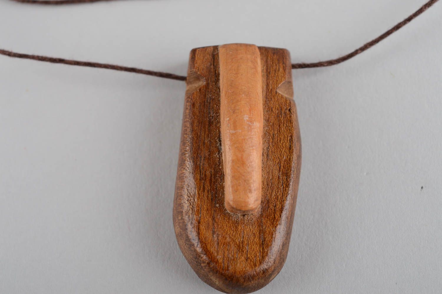 Unusual handmade wooden pendant wood craft ideas fashion neck accessories photo 10