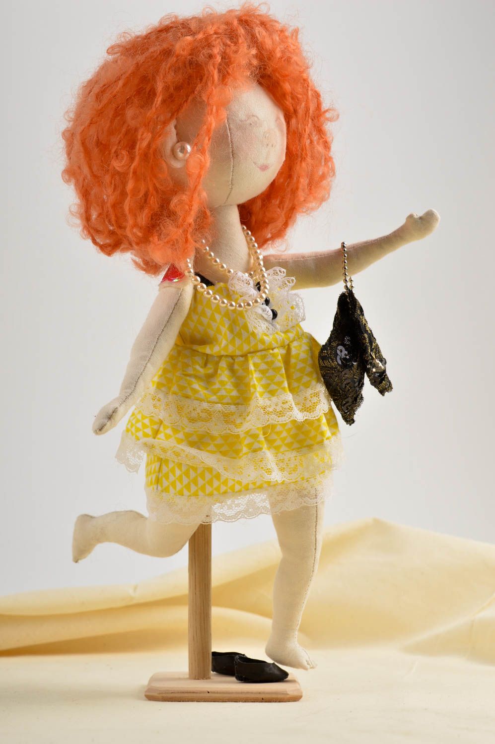 Künstler Puppe handgefertigt Wohnzimmer Deko kreative Geschenkidee ausgefallen foto 1