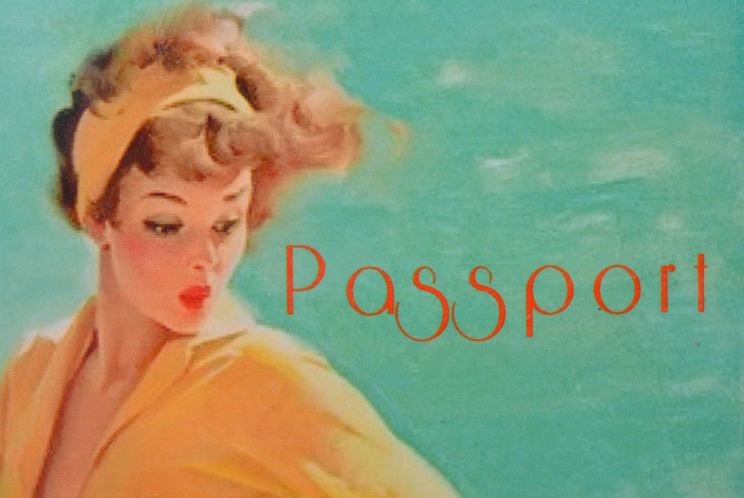 Damen Accessoire handmade Reisepass Cover Pass Schützhülle Geschenk für Frauen  foto 3