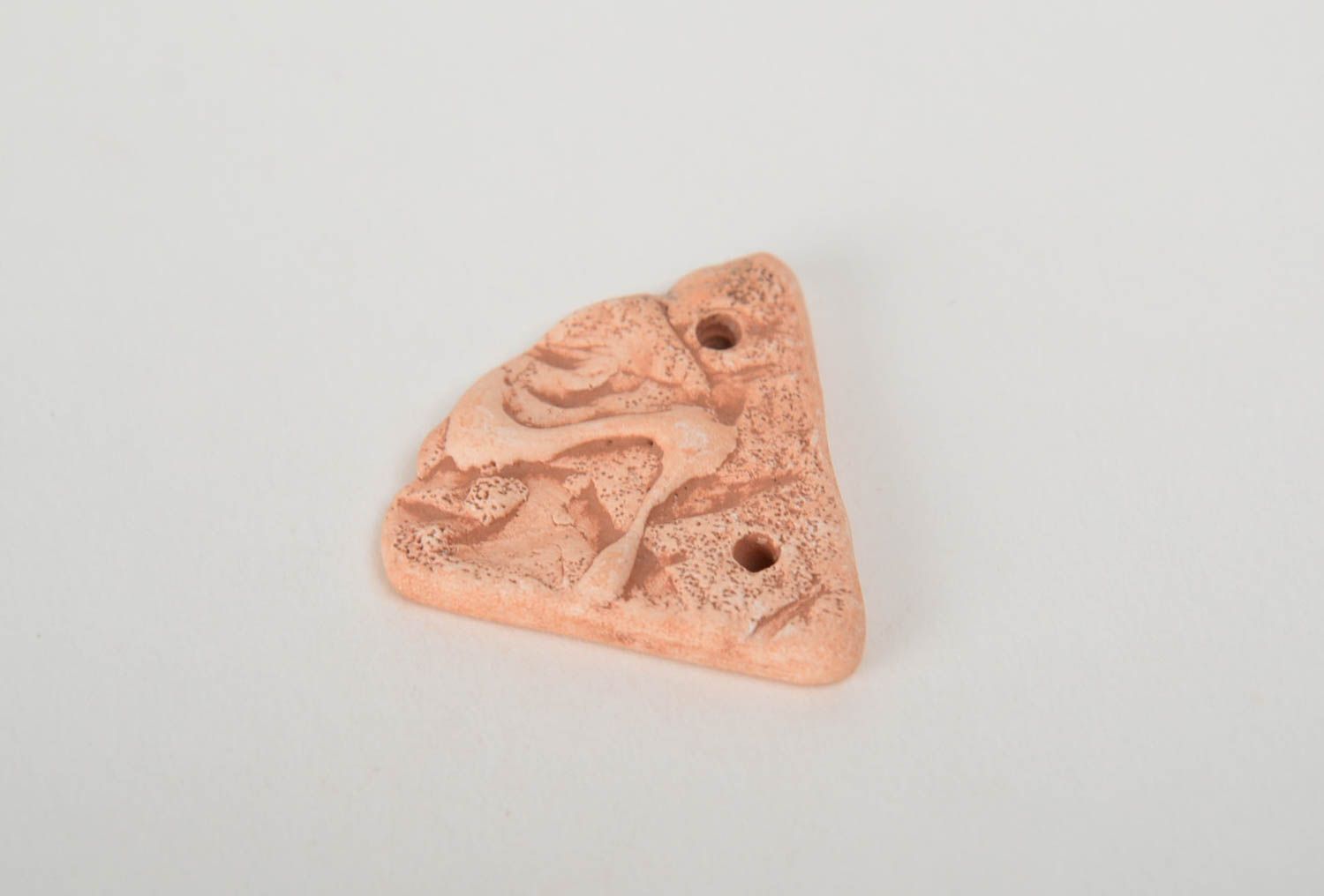 Beautiful handmade clay blank for DIY pendant making designer jewelry photo 4