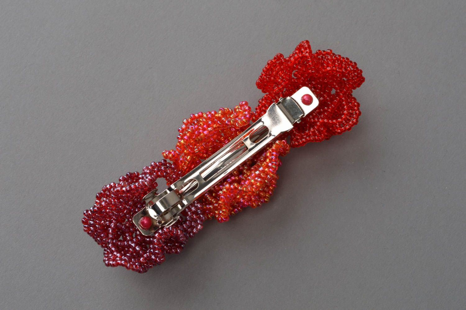 Handmade beautiful hair clip beaded unusual hair accessory cute present photo 5