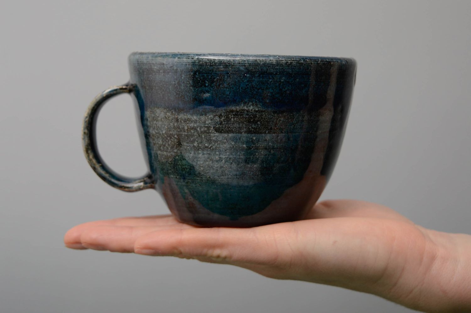 Tasse céramique à thé couverte de glaçure photo 3