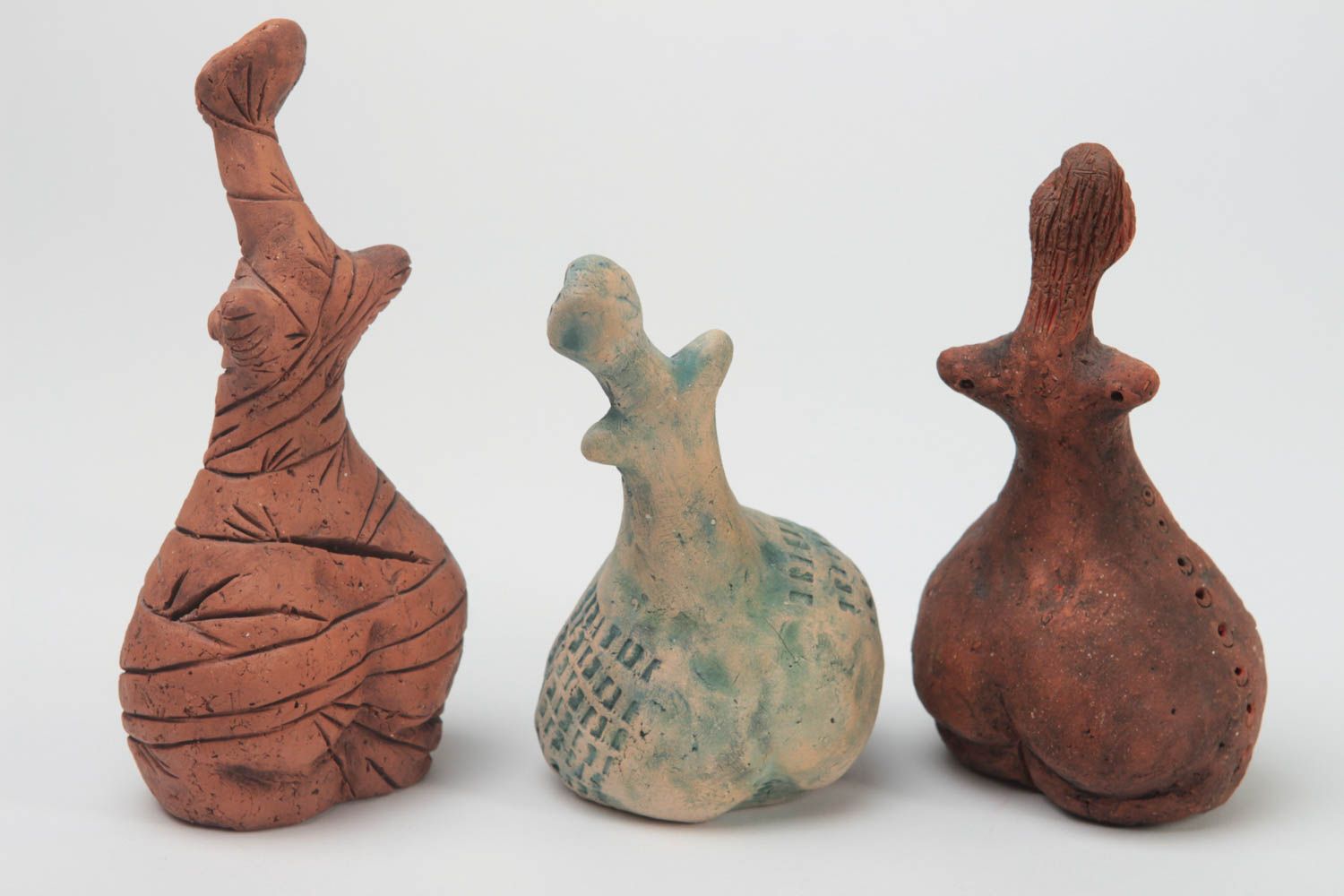 Handmade Figuren aus Ton Ethno Deko Designer Geschenk Set 3 Stück Venus foto 3