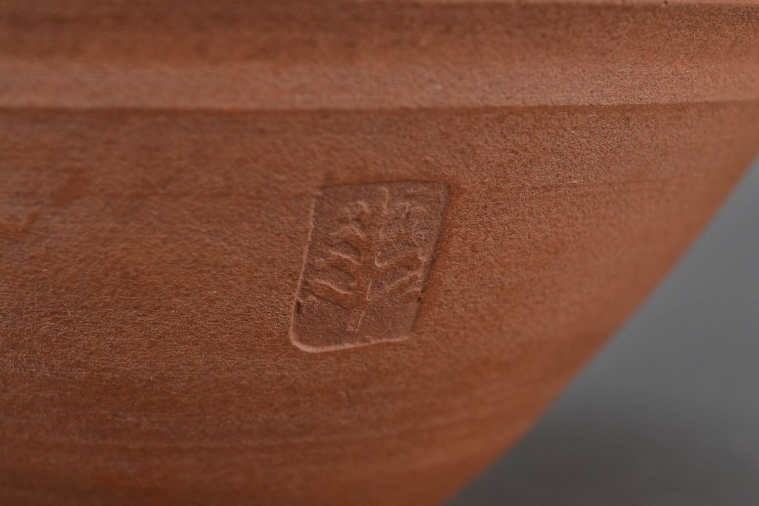 Keramik Teller handmade in Milchbrennentechnik tief 750 ml foto 3