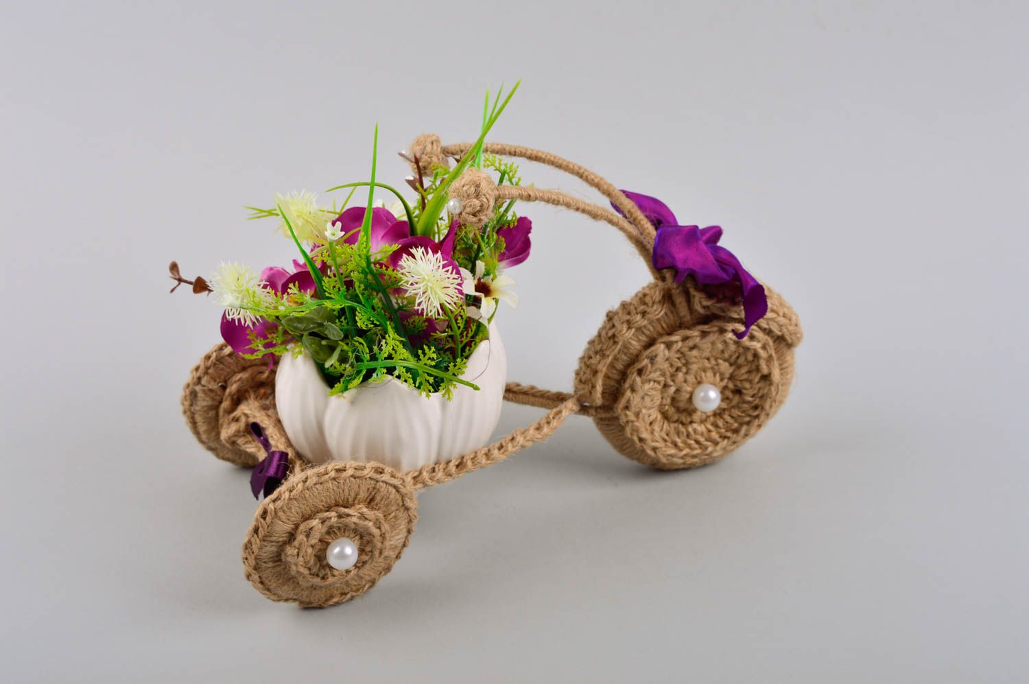 Artificial interior decor handmade beautiful bouquet decorative accessories photo 2