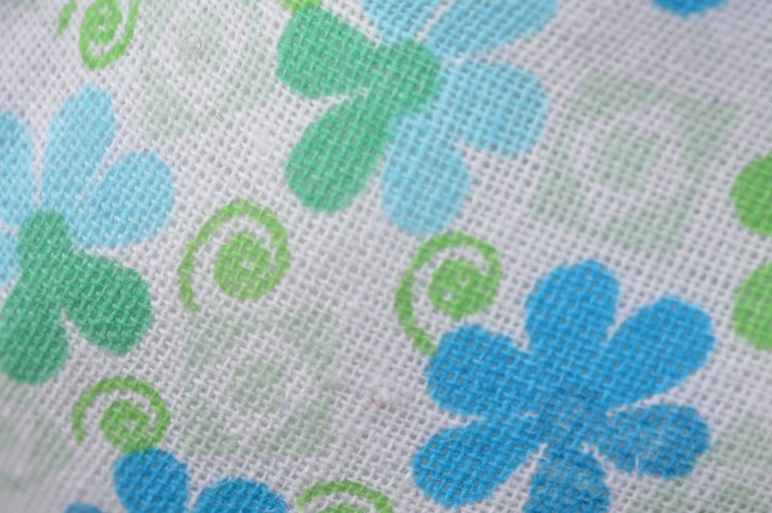 Jouet décoratif à suspendre en tissu de coton fait main design original Chat photo 3