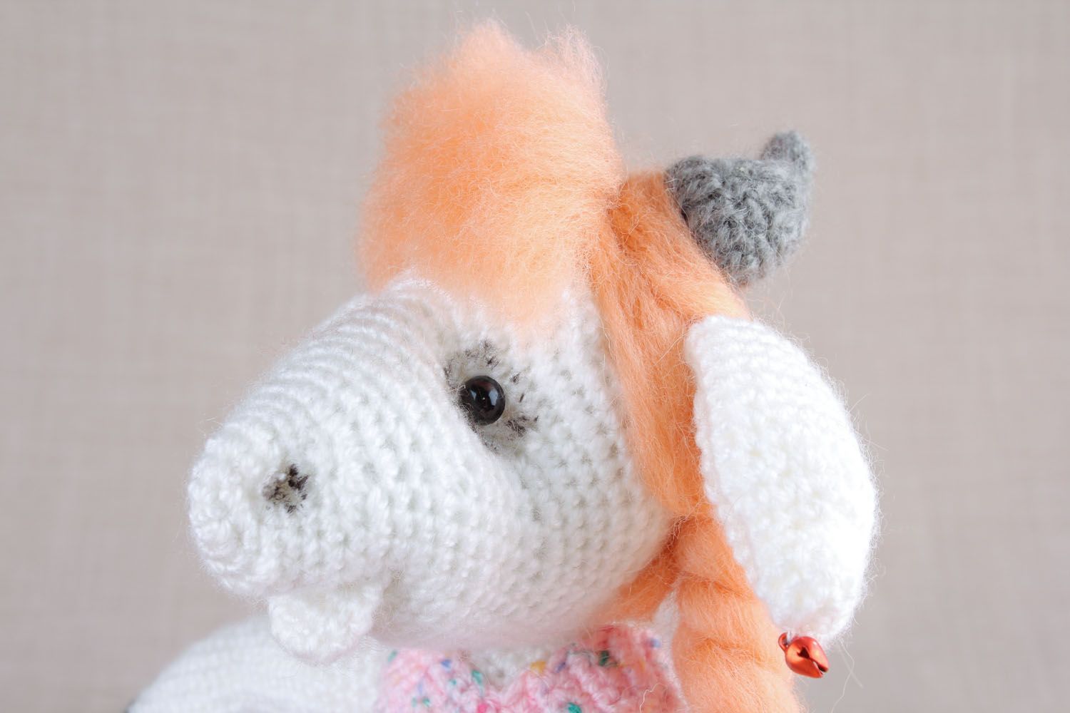 Homemade crochet soft toy Goat photo 5