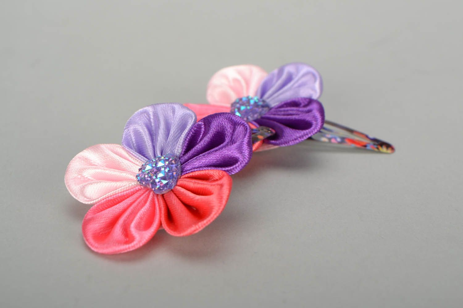 Hairpins with flowers photo 3