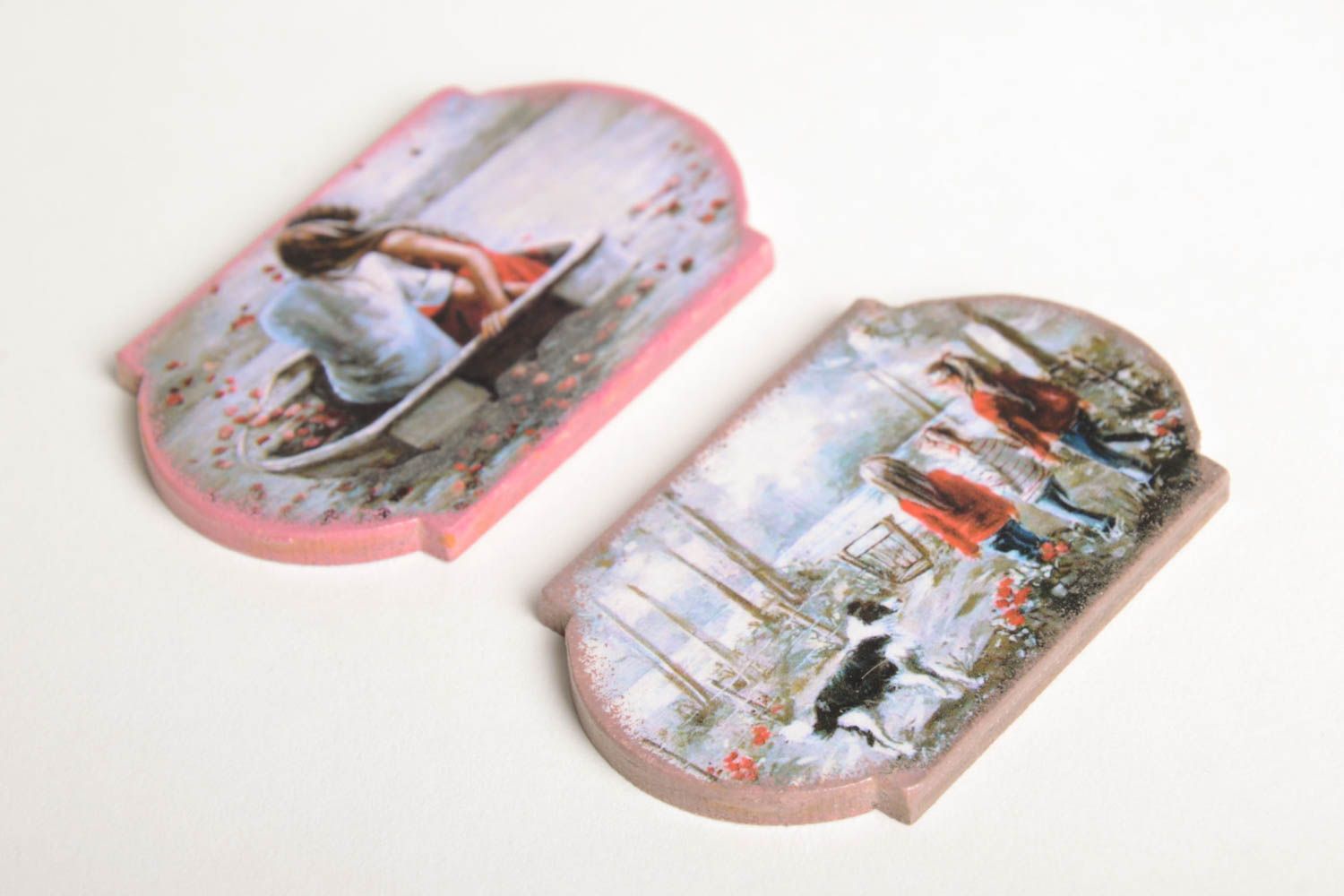 2 imanes hechos a mano con imágenes elementos decorativos souvenirs originales foto 5