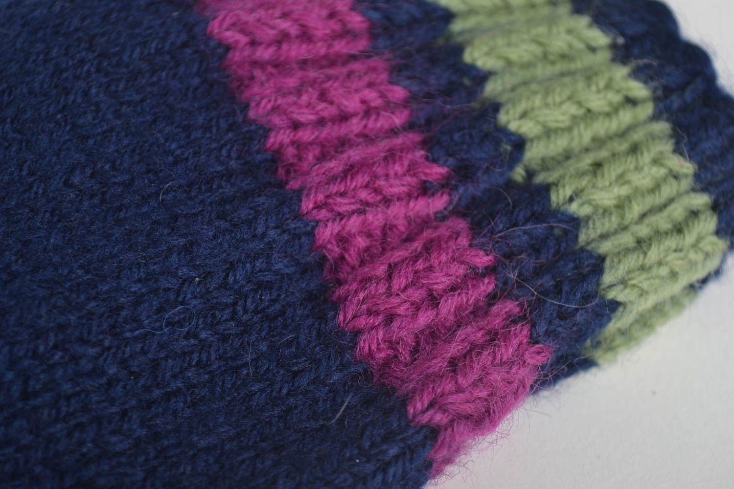 Chaussettes chaudes faites main Vêtement femme tricot mi-laine Cadeau original photo 3
