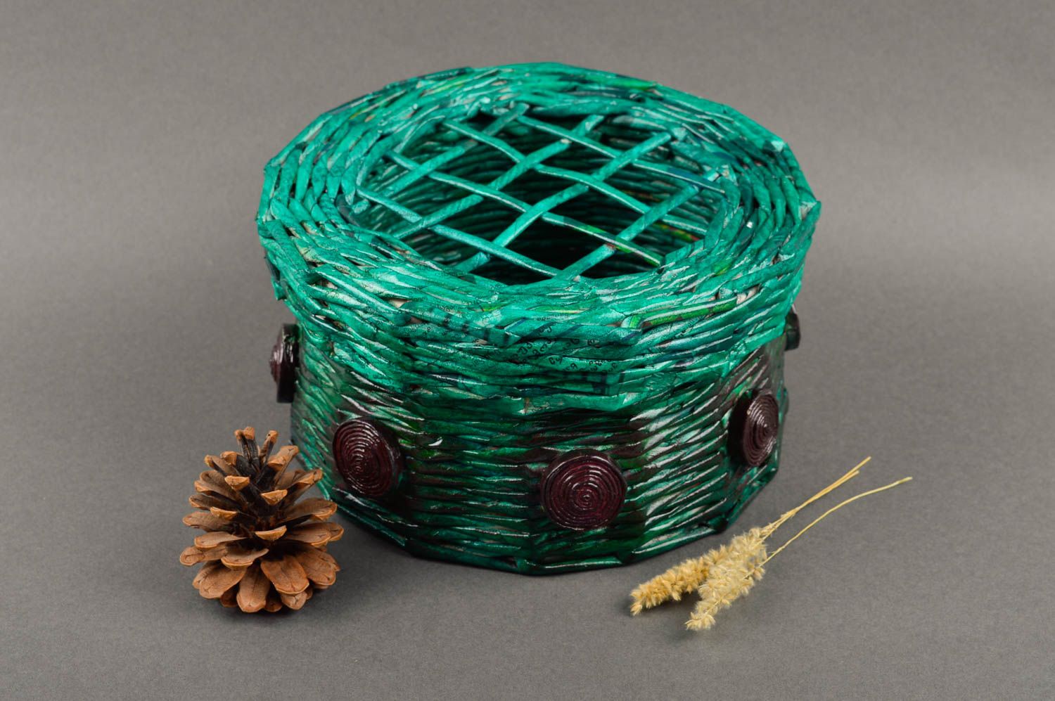Caja para joyas hecha a mano de papel joyero original objeto de decoración foto 1
