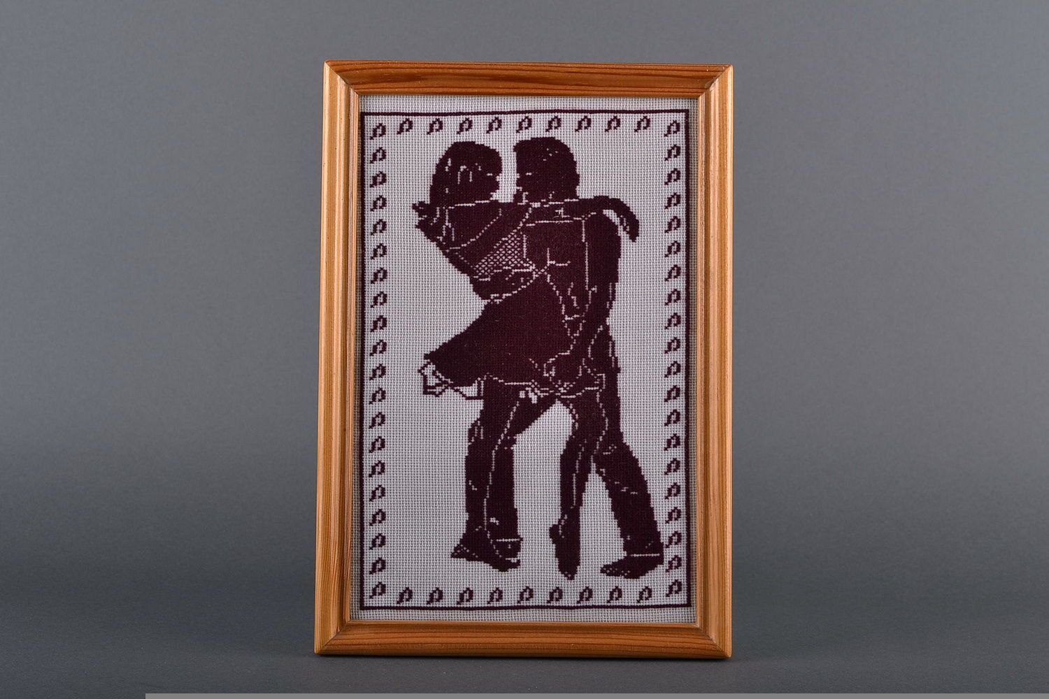 Embroidered picture Dancing couple photo 2