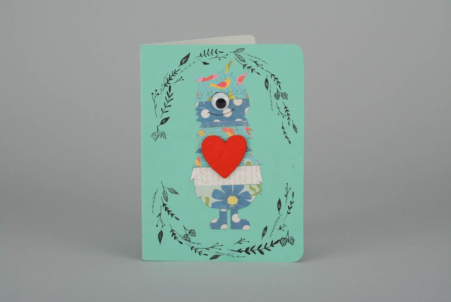 Postcard for Valentine's Day Little Monster photo 4