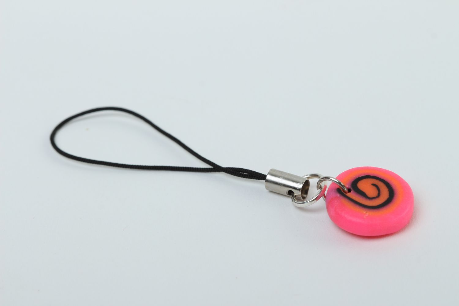 Handmade plastic keychain phone charm cool keyrings polymer clay ideas photo 2