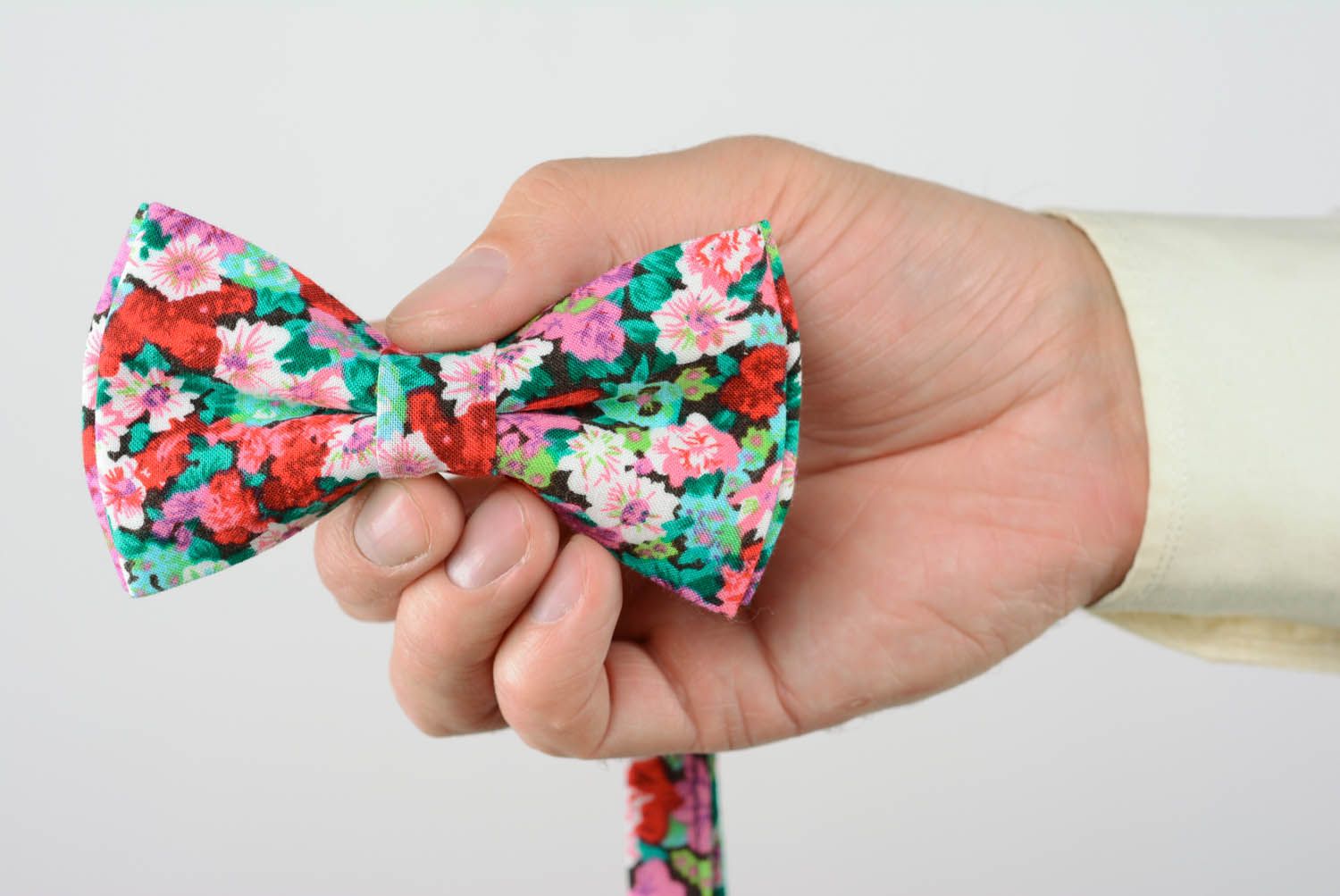 Текстильная бабочка-галстук фото 5
