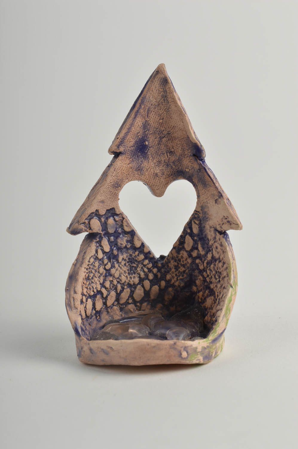 Teelichthalter Keramik handmade Deko Teelichthalter Teelichthalter bunt Baum foto 3