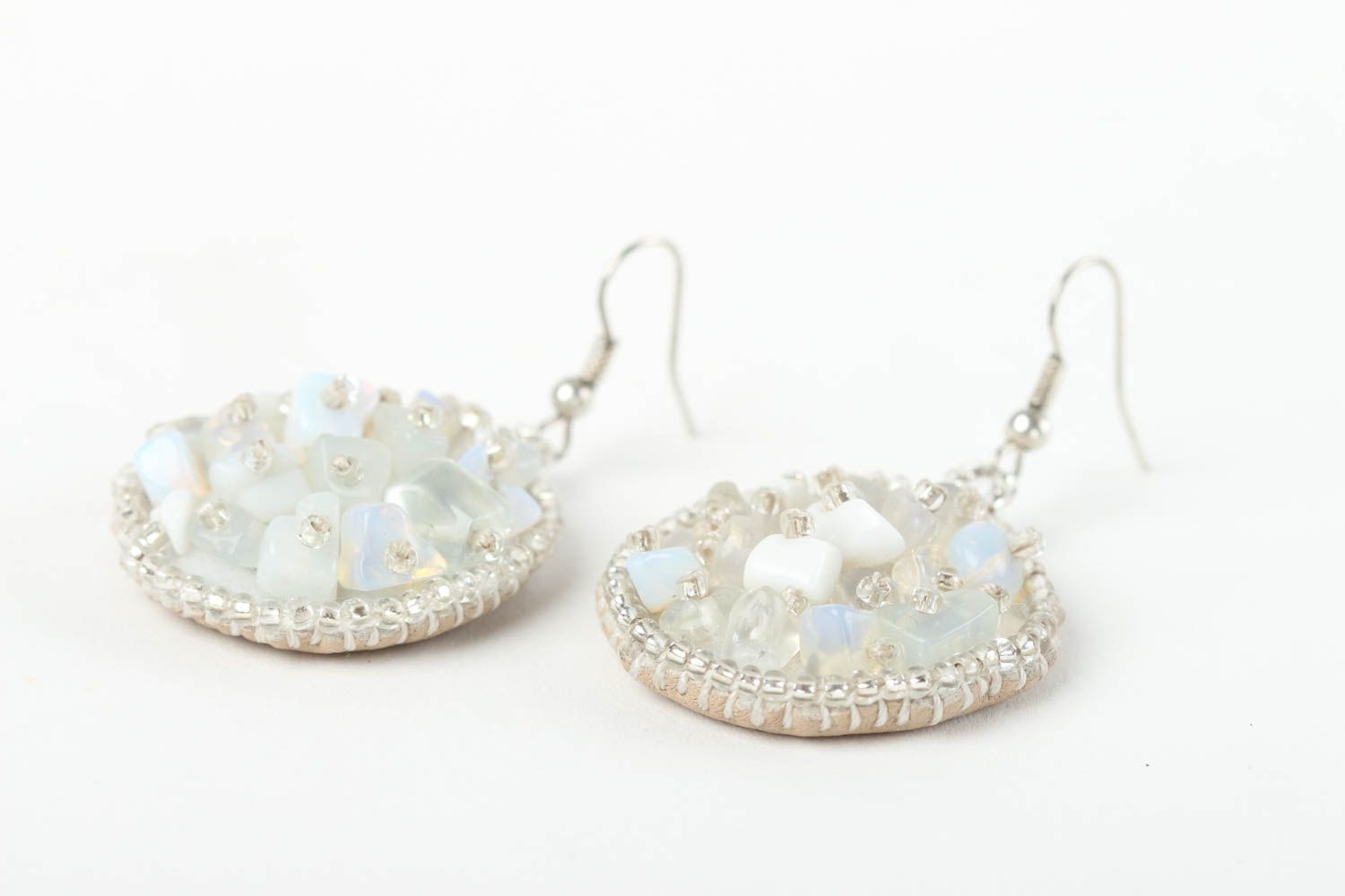 Unusual handmade beaded earrings gemstone earrings cool jewelry designs photo 3