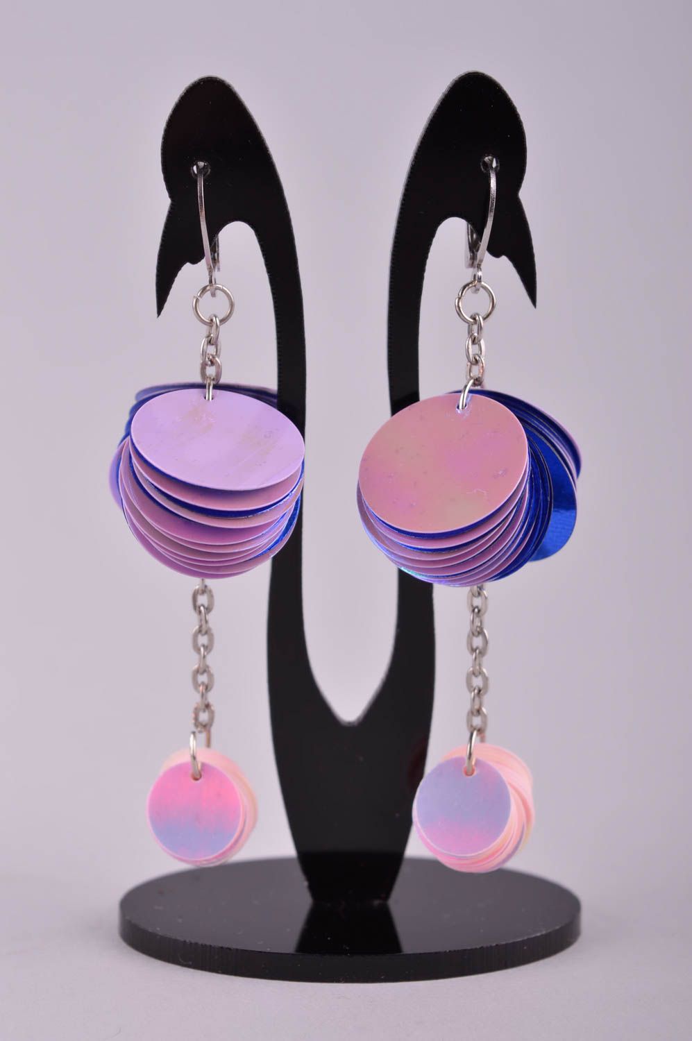 Handmade Schmuck Plastik Ohrringe Accessoire für Frauen Modeschmuck Ohrhänger foto 2