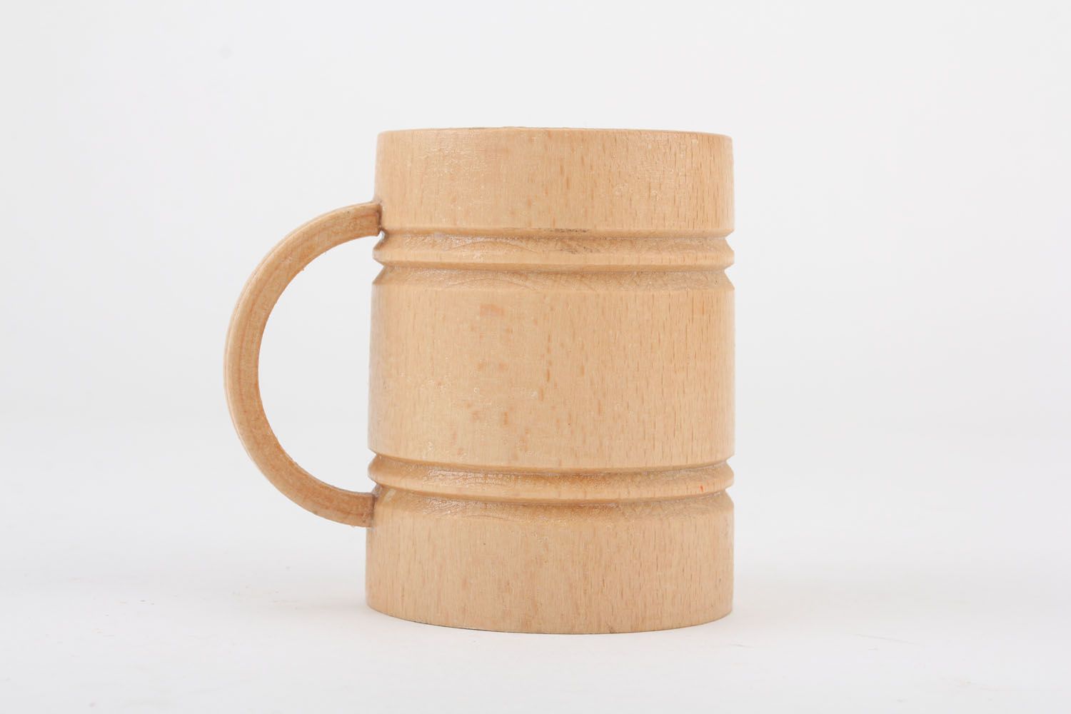 Mug en bois décoratif fait main photo 1