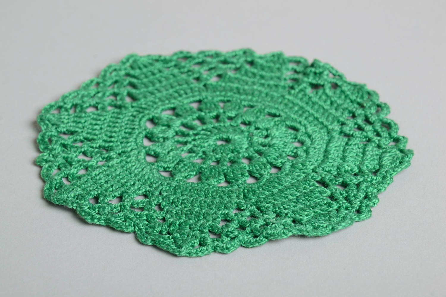 Crocheted handmade napkin designer home decor small napkin kitchen textile photo 4